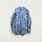 <!--F#f_0-->Vintage Steer-West Western Button Shirt Size Medium Tribal Aztec Made In USA<!--F/-->