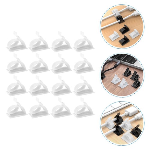 120 szt. Utrwalacz drutu Desktop -Wire -Organizatory Samoprzylepne uchwyty na kable - Zdjęcie 4 z 12