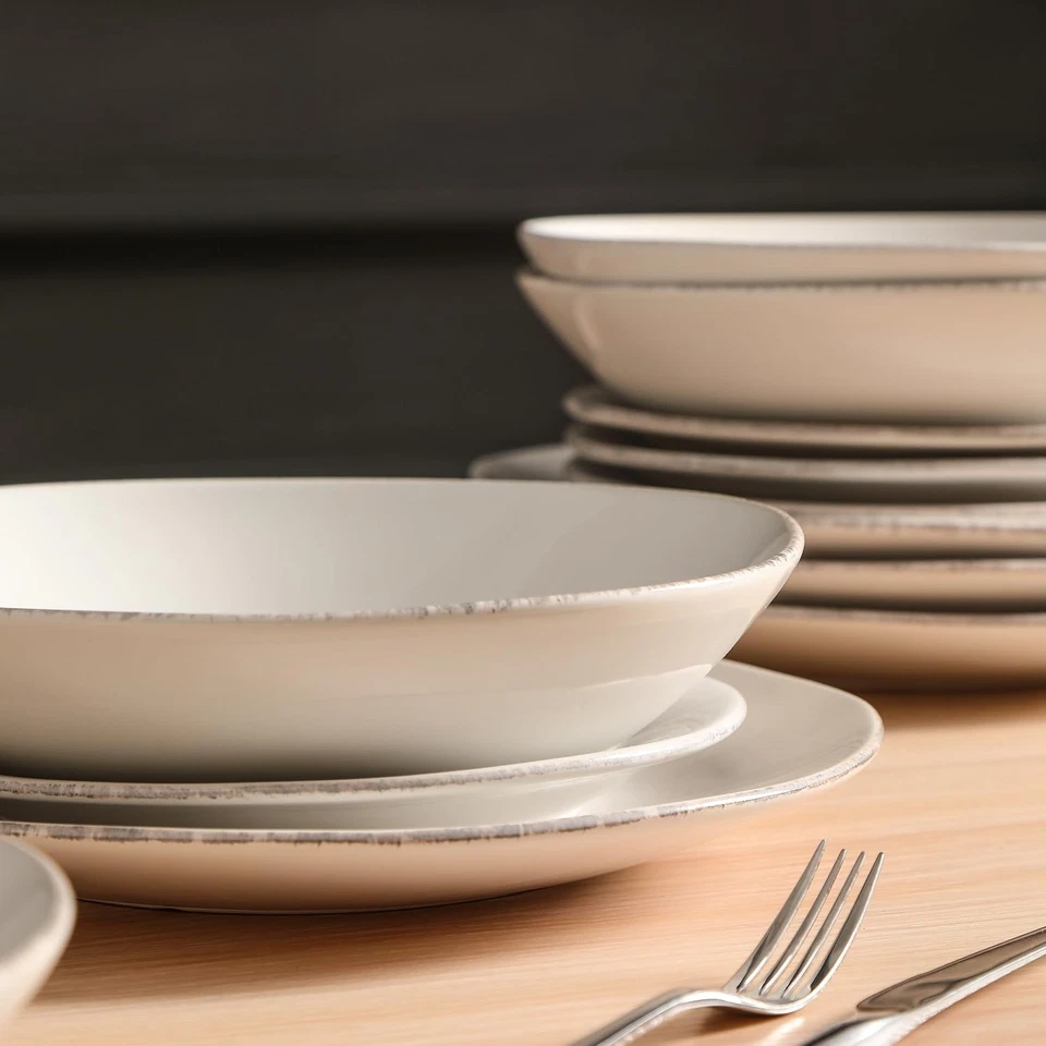 Essence 6-Piece Dinnerware Set Stoneware, Plates and Bowls Set, Dishwasher an... - Image 4 of 4
