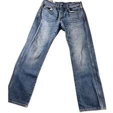  Levi's Western Fit Jeans 34x34 Medium Wash Vintage Straight Leg Denim