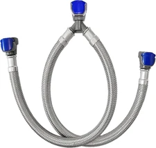 Quick Connect Faucet Water Supply Lines, 12 Inch, Widespread Bathroom Sink Fauce