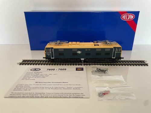 Heljan 76031 Spur OO KLASSE 76 E76014 BR BLAU MIT VOLLEN GELBEN ENDEN | Condition: Used