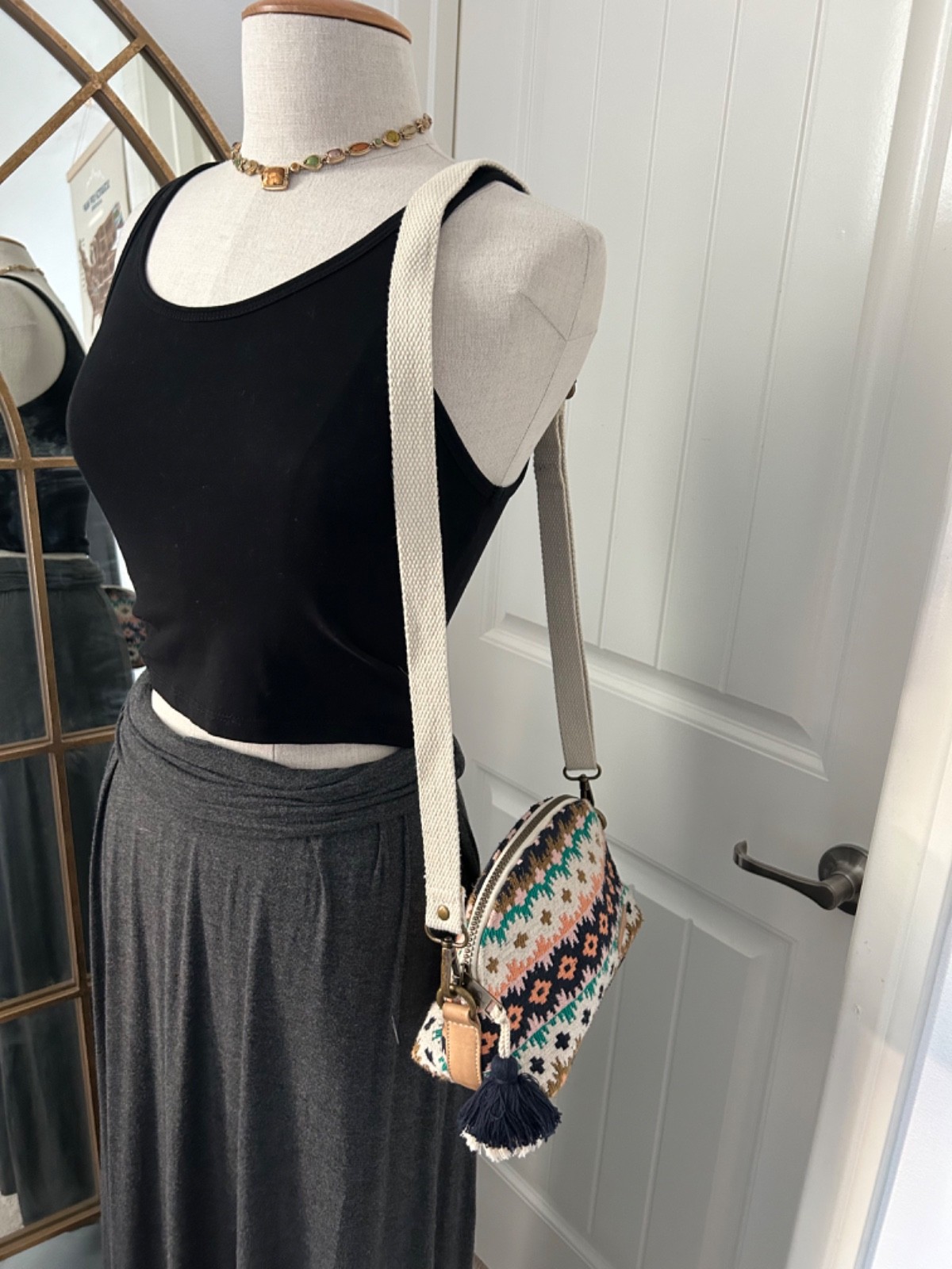 Pendleton Geometric Pattern multi-color Crossbody… - image 4