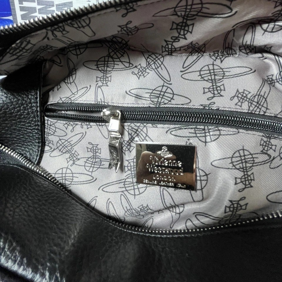 Vivienne Westwood Boston bag Vegan leather Big silver orb outlet F