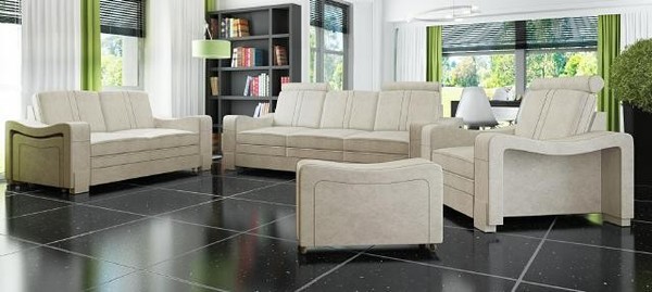 Sofagarnitur Textil Polster Sofa Mit Usb Garnitur Stoffsofa 3+2+1 Wohnlandschaft-image