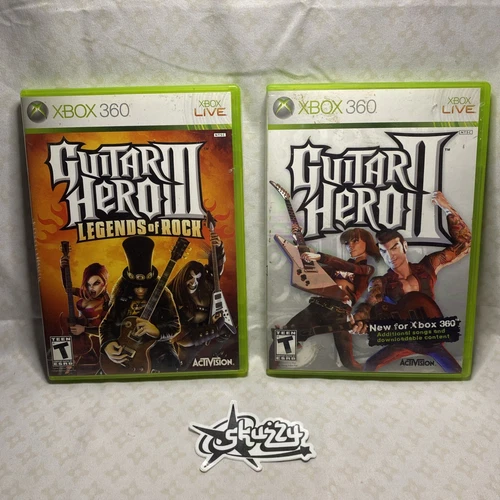 Guitar Hero II 2 & Guitar Hero III 3 Microsoft Xbox 360 Complete Lot , Tested