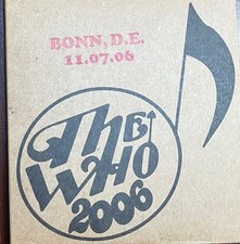 THE WHO The Who 2006 BONN, D.E. 11.07.06 RARE OOP 2 CD LIVE SET