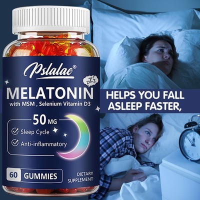 Melatonin 50mg - Improve Sleeping, Fall Asleep Faster, Extend Sleep Time 60pcs