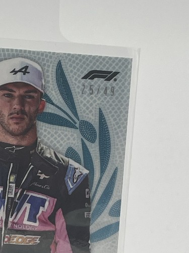 Topps Pierre Gasly Blue Trionfo Parallel Card /49 F1 Eccellenza 2024 - Bild 2 von 2