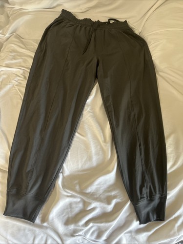Abercrombie & Fitch Women's Gray Chino Jogger Pants Pull on Stretch Size Large - Picture 12 of 15