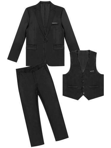 Freebily Mens Gentleman Suit Formal Dinner Suits Button Tuxedo Jacket AU - Picture 34 of 91