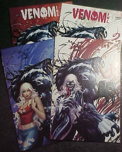 RARE! AMAZING SPIDERMAN: VENOM INC. OMEGA #1A, B, C AND ECCC! KIRKMAN 2018
