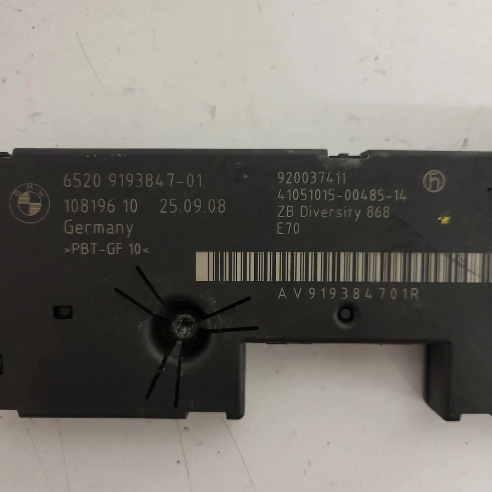 BMW X5 X6 E70 E71 ECU MODULE / 9193847 / 9193847-01 / 920037411 - Immagine 2 di 3