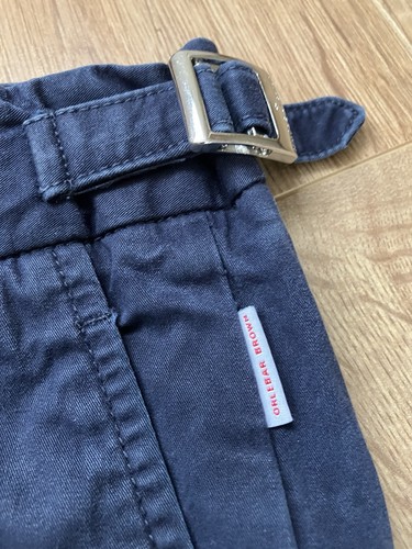 Orlebar Brown Griffon Slim-Fit Navy Blue 100% Cotton Trousers Size W34 L31 - Picture 4 of 17