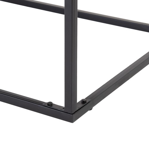 WOMO-DESIGN Mesita de café axuliar cuadrada madera de mango para salón 60x60 cm - Imagen 4 de 6
