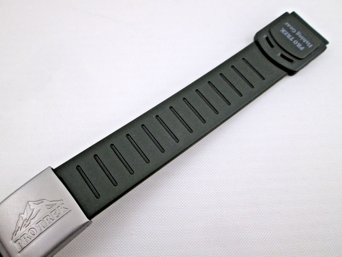 時計 L01 CASIO PROTREK fishing gear PRT-50FGJ Casio Pro Trek Fishing Gear PRT-50FGJ green resin watch band