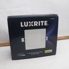 Luxrite Square Mini Panel Wafer LED Spotlight White 1000lm 12W 100-130V 6"