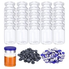 100PCS 6ml Glass Vials Glass Vial Small Glass Vials Empty with Caps Stopper