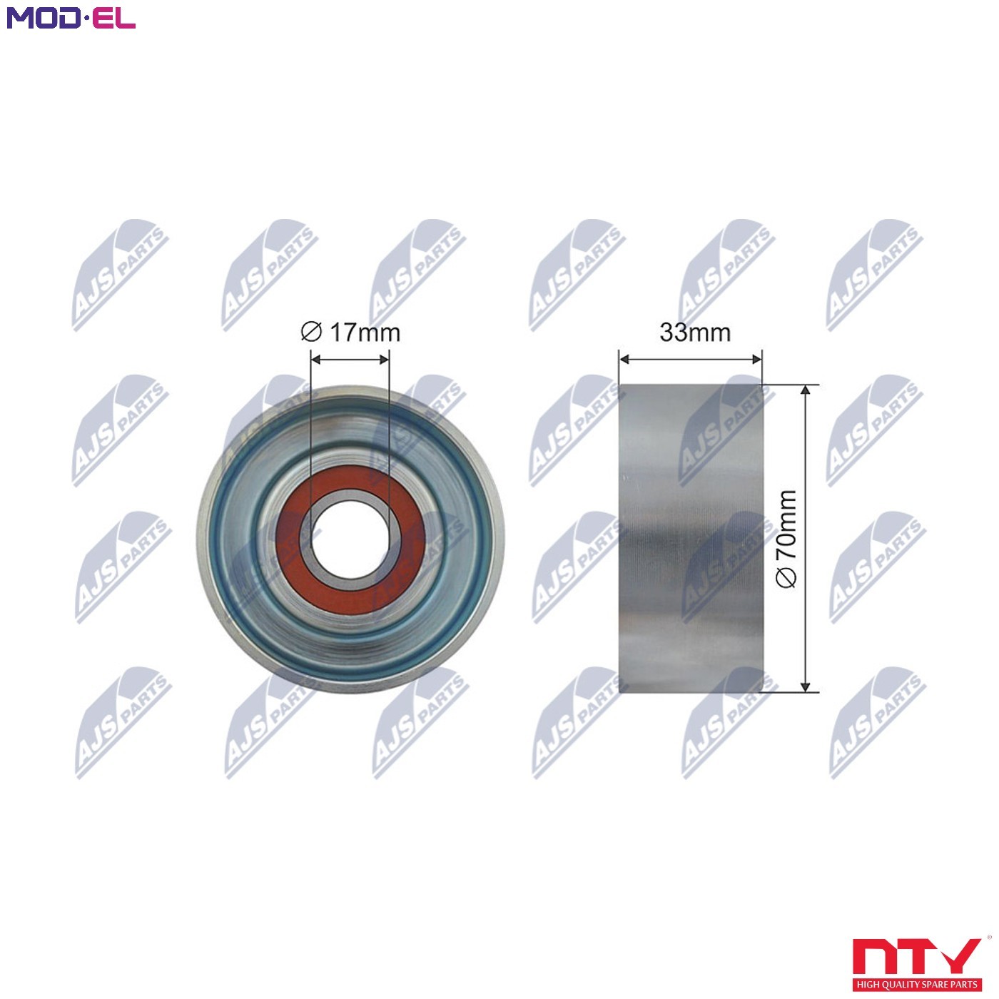 TENSIONER PULLEY VRIBBED BELT RNK-NS-026 FOR NISSAN CABSTAR/NT400 PATHFINDER - Image 6