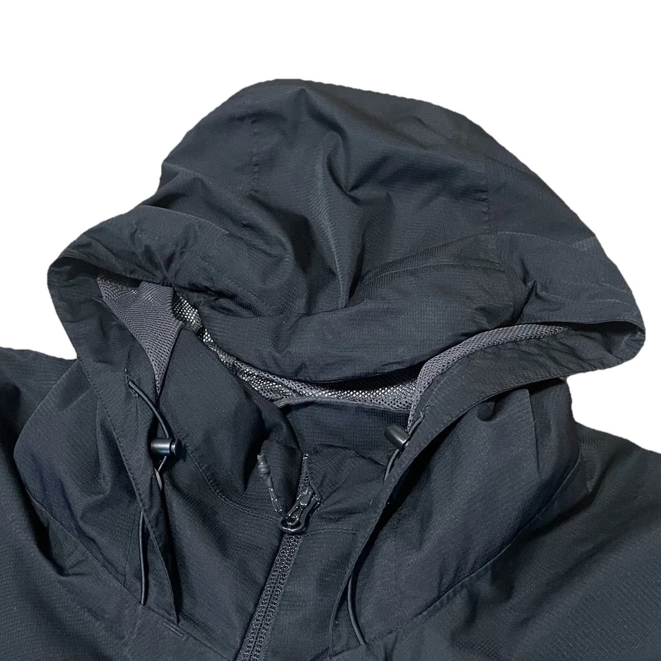 Adidas Para Hombre XL ClimaProof Essential 3 Rayas Chaqueta de Lluvia Abrigo Rompevientos Negro Foto 3 de 4