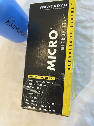 Katadyn Trinkflasche Mikrofilter mit extra Kohlekartusche blau - Bild 10 von 11