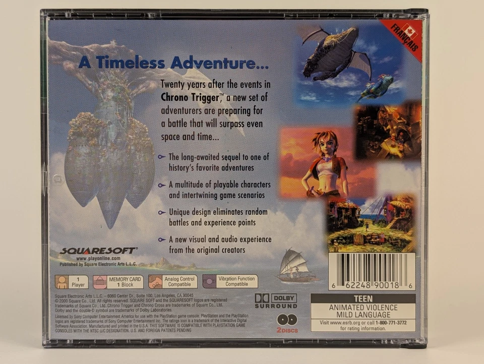 Chrono Cross (Sony PS1, 2000) Greatest Hits➡️No Manual - Tested - Excellent 📀! - Image 2 of 4