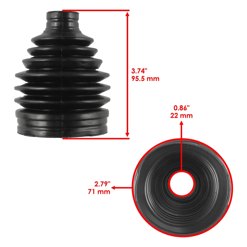 Kit de arranque CV exterior e interior de 2 ejes delanteros para Yamaha Grizzly 700 YFM700 4X4 09-15 Foto 3 de 4