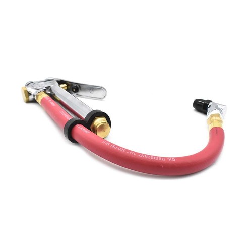 Medium Duty Inflator 10-90 PSI w/ 12? Red Rubber Hose Whipend & Chuck - TF3135 - Bild 5 von 5