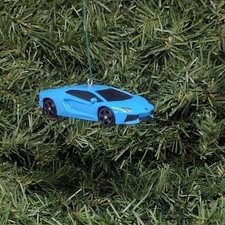 LAMBORGHINI Ornament Aventador LP 700-4 Christmas Tree Unique Gift Idea Blue