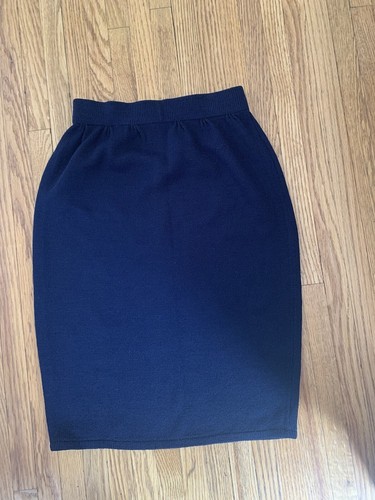 st john knits Blue Skirt Sz2-4 Wool - 第 1/5 張圖片
