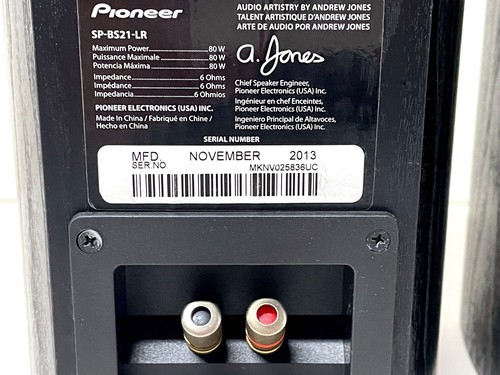Pioneer SP-BS21-LR Bookshelf Stereo Speakers - High Quality Andrew Jones Design - Picture 12 of 12