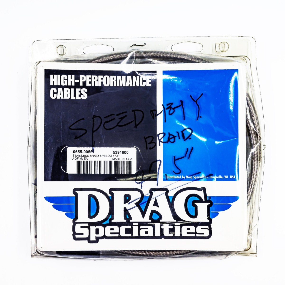 0655-0056] DRAG SPECIALTIES - CABLE, SPEEDO, BRAID 47.5 | eBay