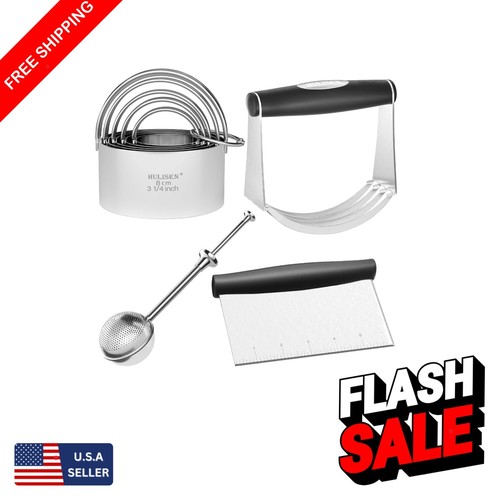 Elegant 4-Pc Baking Tools Gift Set: Stainless Steel Cutters and Tools for Baking