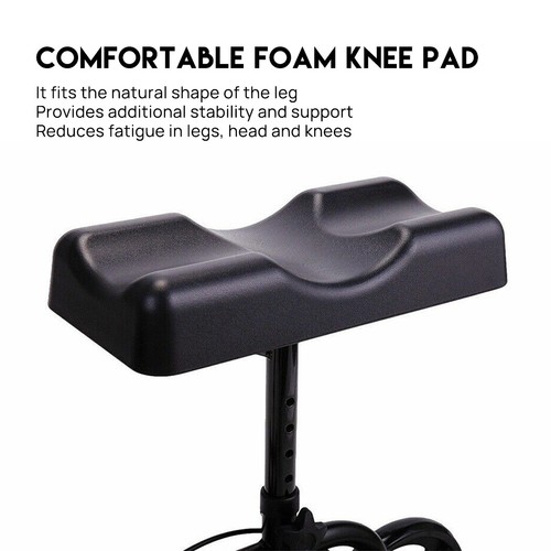 Foldable Knee Walker Scooters Alternative Crutches Wheelchair with Basket Blue - Picture 8 of 12