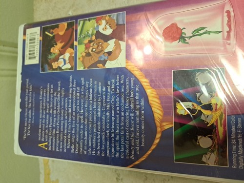 RARE Walt Disney's Beauty and The Beast VHS 1992 Black Diamond Classic - Picture 3 of 5