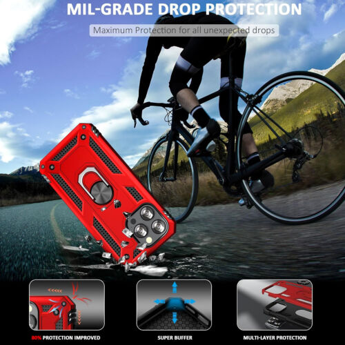 Für iPhone 11/11 Pro Max Hülle Handyhülle Stoßfest Ständer + Hartglas - Bild 37 von 53