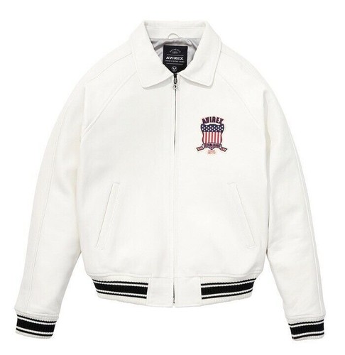 Men's Avirex Real Leather Bomber Jacket - Authentic American Pilot Flight Jacket - Picture 43 of 52
