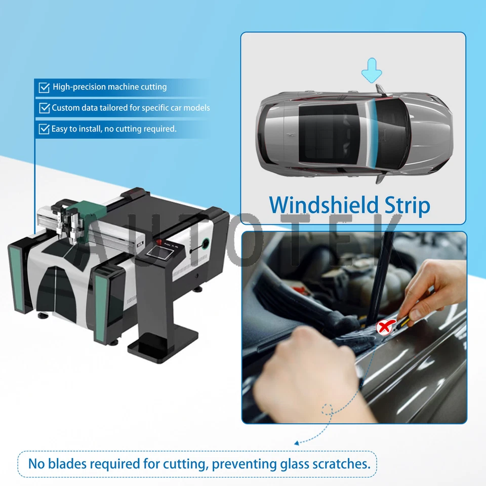 Película de vidrio precortada con tinte de ventana para Hyundai Santa Fe 2019-2023 Foto 4 de 4