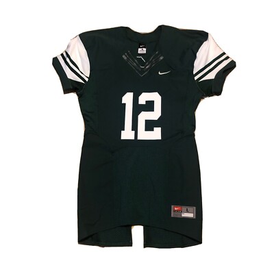 Nike Stock Pro Combat Speed Football Jersey Men's L Green #12