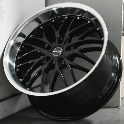 20x8.5 20x10 MRR GT1 Black Wheels Fits Infiniti G35 G37 M37