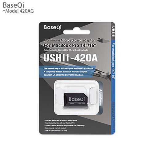 Baseqi For Macbook Pro 14inch 16inch M1/M2/M3/M4 Micro SD Card Adapter 420AG - Picture 2 of 14