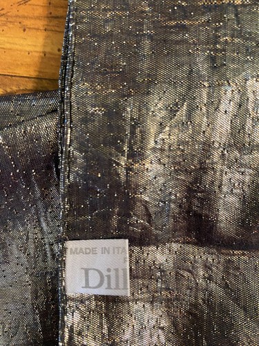Sciarpa Lurex Metallizzato Massiccio Vintage Shimmer Made Italy Espressamente per Dillard's - Foto 3 di 4