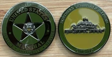 US Marshals Service - N District of Illinois "BUCKINGHAM" TB challenge coin