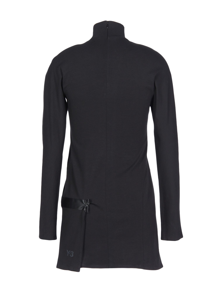 adidas Y-3 by Yohji Yamamoto Women Sweatshirt Turtleneck Top Black