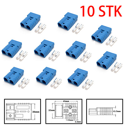 10 pcs Batteriestecker mit Kupplung 50A für Anderson Stecker Stromanschluss