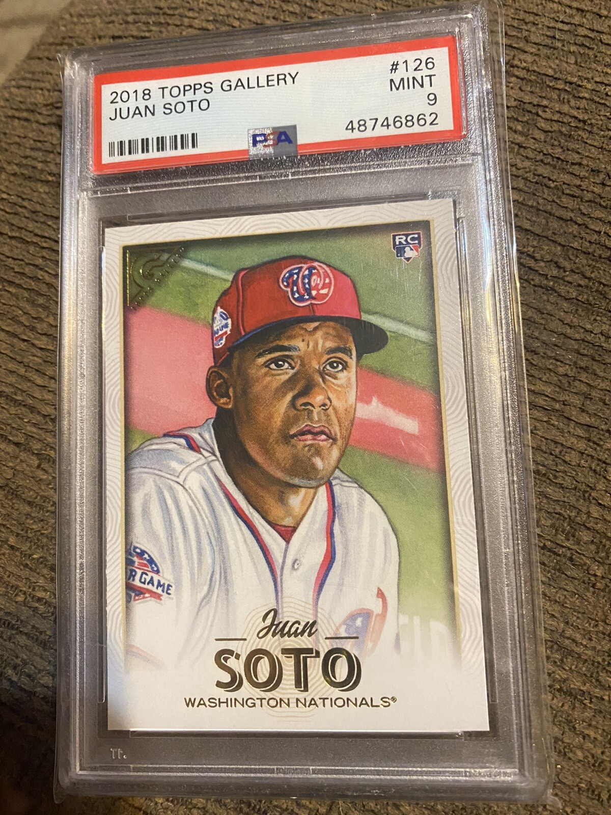 Juan Soto Rookie - 2018 Topps Gallery #126 PSA 9