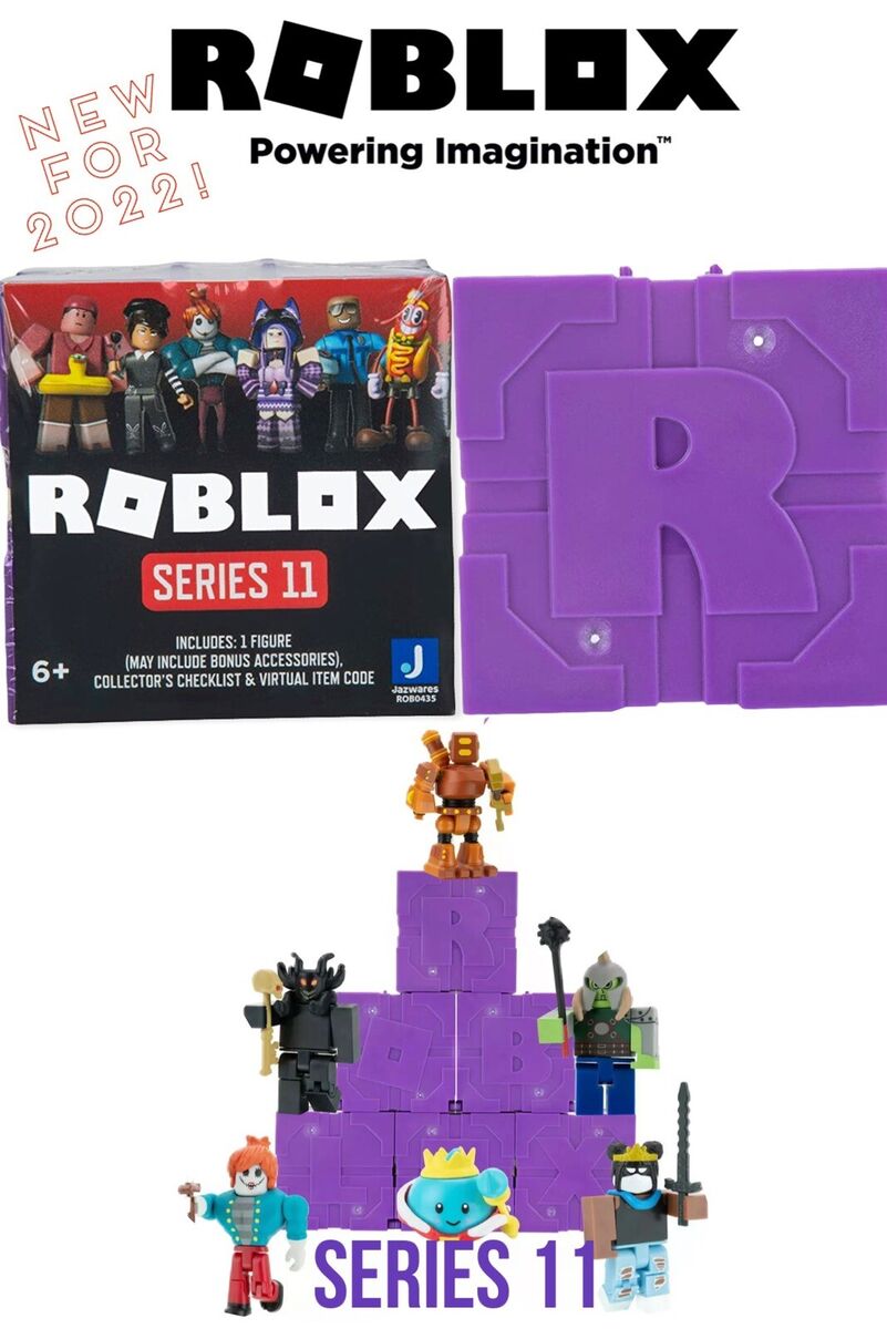 LOT of (2) ROBLOX SERIES 11 Purple Sealed Blind Box Mystery Figures w/ Codes