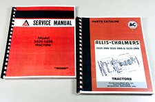 Allis Chalmers 5020 5030 Tractor Service Repair Manual Parts Catalog Shop Set Ac