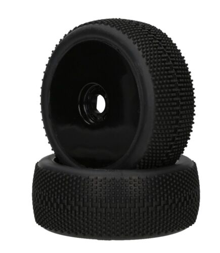 Performa Megabite Mounted Tire (Red Compound/Carbon Wheel/1:8 Buggy) PA9392 - 第 1/3 張圖片