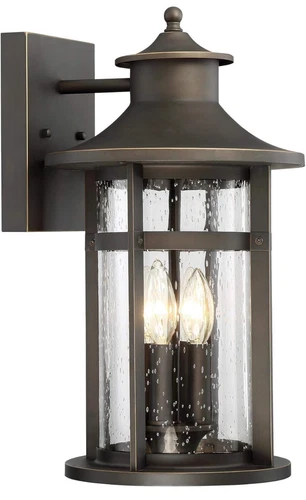 Minka Lavery 72553-143C Highland Ridge Outdoor BIG Wall Light Oil Rubbed Bronze - Picture 3 of 4